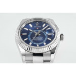 Sky-Dweller 326934 904L SS 1:1 Best Edition Blue Dial on SS Bracelet ZF Asian 2824