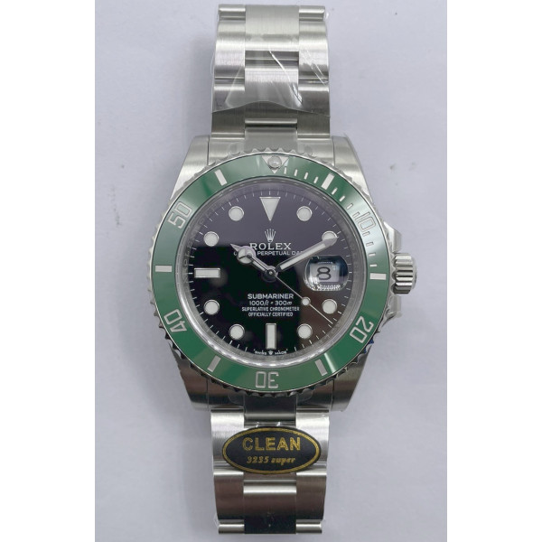 Submariner 41mm 126610 LV Kermit 904L Steel 1:1 Best Edition Clean VR3235 