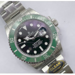 Submariner 41mm 126610 LV Kermit 904L Steel 1:1 Best Edition Clean VR3235 