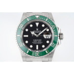 Submariner 41mm 126610 LV Kermit 1:1 Best Edition 904L Steel Bracelet ZF  VR3235