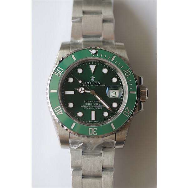 Submariner 116610Lv 316L SS Case Green Dial Bracelet BP