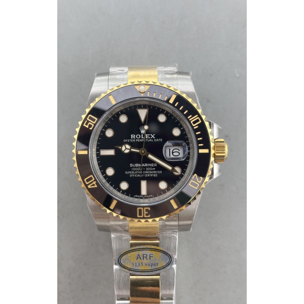 Submariner 116613LN 904L YG/SS Black Dial Bracelet ARF VR3135 Submariner 116613LN 904L YG/SS Black Dial Bracelet ARF VR3135