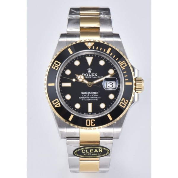 Submariner 126613LN 904 YG/SS Black Dial Bracelet Clean VR3235