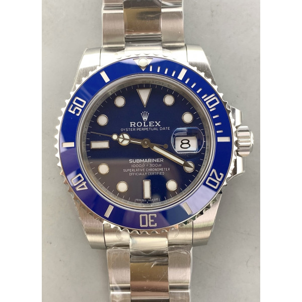 Submariner 116619LB 904L SS/SS Blue Ceramic Blue Dial Bracelet VS VS3135