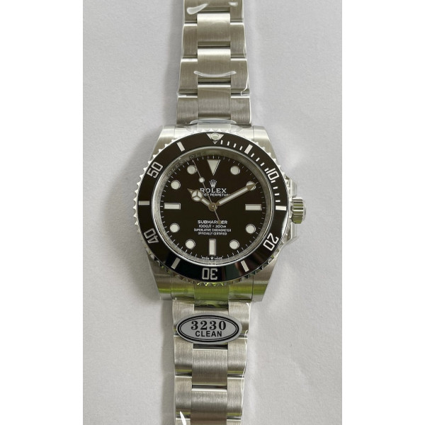 Submariner 41mm 124060 No Date 904L Steel 1:1 Best Edition Bracelet Clean VR3230