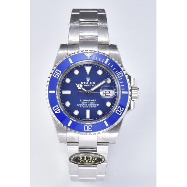 Submariner 116619LB 904L SS/SS Blue Ceramic Blue Dial Bracelet Clean VR3135