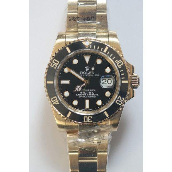 Submariner 126618LN YG/YG Black Dial Bracelet BPF 