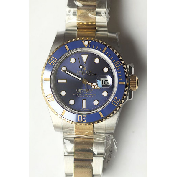 Submariner 126613LB YG/SS TT Blue Dial Bracelet BP A2813