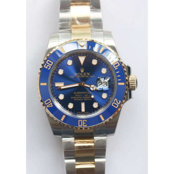 Submariner 126613LB 904L 18K Gold Wrapped Blue Dial Bracelet GMF VR3235