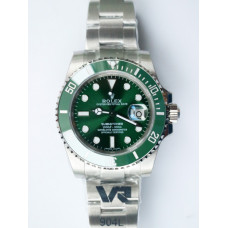 Submariner 116610 LV Green Ceramic 904L 1:1 Best Edition SS Bracelet VR3135 V3 VRF