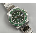 Submariner 116610 LV Green Ceramic 904L 1:1 Best Edition SS Bracelet Clean SA3135