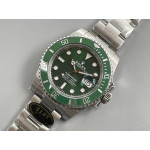 Submariner 116610 LV Green Ceramic 904L 1:1 Best Edition SS Bracelet Clean SA3135