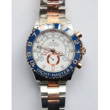 YachtMaster II 116681 SS/RG Blue Ceramic 1:1 Best Edition SS/RG Bracelet A7750 JF