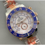 YachtMaster II 116681 SS/RG Blue Ceramic 1:1 Best Edition SS/RG Bracelet KF A7750