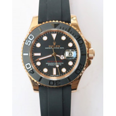 Yacht-Master RG 116655 1:1 Best Edition Black Ceramic Bezel Oysterflex Rubber Strap ARF