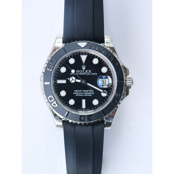 YachtMaster 226659 42mm 904L SS Black Rubber GMF V2 VR3235