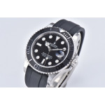 YachtMaster 226659 42mm 904L SS Black Rubber Clean VR3235