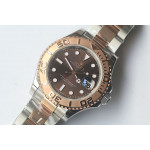 Yacht-Master 116622 1:1 Best Edition 316L Steel TT Brown Dial SS Bracelet A2836 BP