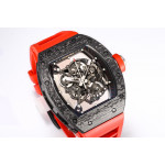 RM055 Bubba Watson NTPT Carbon Case Skeleton Dial Red Rubber Strap BBR RMUL2