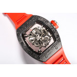 RM055 Bubba Watson NTPT Carbon Case Skeleton Dial Red Rubber Strap BBR RMUL2