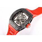 RM055 Bubba Watson NTPT Carbon Case Skeleton Dial Red Rubber Strap BBR RMUL2