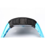 RM055 Bubba Watson NTPT Carbon Case Skeleton Dial Blue Inner Bezel Rubber Strap BBR RMUL2