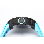 RM055 Bubba Watson NTPT Carbon Case Skeleton Dial Blue Inner Bezel Rubber Strap BBR RMUL2