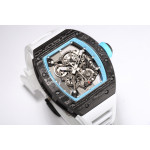 RM055 Bubba Watson NTPT Carbon Case Skeleton Dial Blue Inner Bezel Rubber Strap BBR RMUL2