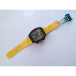 RM011 NTPT Carbon Chrono 1:1 Best Edition Crystal Skeleton Dial Yellow Inner Bezel Yellow Rubber Strap A7750 KVF