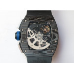 RM011 NTPT Chrono Carbon Case 1:1 Best Edition Crystal Dial Rubber Strap A7750 V2 KVF