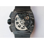 RM011 NTPT Chrono Carbon Case 1:1 Best Edition Crystal Dial Rubber Strap A7750 V2 KVF