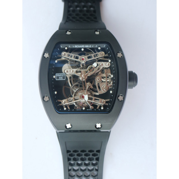 RM027 Rafael Nadal Tourbillon PVD/TI Black Rubber EURF 