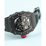 RM035-02 Rafael Nadal NTPT Carbon Skeleton Dial Black Rubber Strap KUF NH06