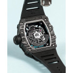 RM035-02 Rafael Nadal NTPT Carbon Skeleton Dial Black Rubber Strap KUF NH06