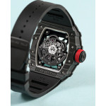 RM035-02 Rafael Nadal NTPT Carbon Skeleton Dial Black Rubber Strap KUF NH06