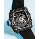 RM035-02 Rafael Nadal NTPT Carbon Skeleton Dial Blue Nylon Strap KUF NH06