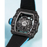 RM035-02 Rafael Nadal NTPT Carbon Skeleton Dial Blue Nylon Strap KUF NH06