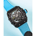 RM035-02 Rafael Nadal NTPT Carbon Skeleton Dial Blue Nylon Strap KUF NH06