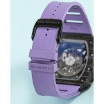 RM035-02 Rafael Nadal NTPT Carbon Skeleton Dial Purple Rubber Strap KUF NH06