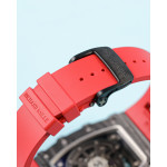 RM035-02 Rafael Nadal NTPT Carbon Skeleton Dial Red Rubber Strap KUF NH06