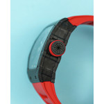 RM035-02 Rafael Nadal NTPT Carbon Skeleton Dial Red Rubber Strap KUF NH06