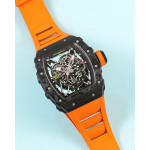 RM035-02 Rafael Nadal NTPT Carbon Skeleton Dial Orange Rubber Strap KUF NH06