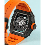 RM035-02 Rafael Nadal NTPT Carbon Skeleton Dial Orange Rubber Strap KUF NH06