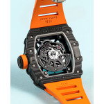 RM035-02 Rafael Nadal NTPT Carbon Skeleton Dial Orange Rubber Strap KUF NH06