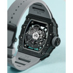 RM035-02 Rafael Nadal NTPT Carbon Skeleton Dial Grey Rubber Strap KUF NH06