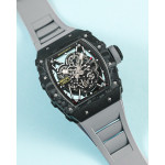 RM035-02 Rafael Nadal NTPT Carbon Skeleton Dial Grey Rubber Strap KUF NH06