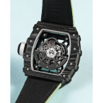 RM035-02 Rafael Nadal NTPT Carbon Skeleton Dial Green Nylon Strap KUF NH06