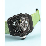 RM035-02 Rafael Nadal NTPT Carbon Skeleton Dial Green Nylon Strap KUF NH06