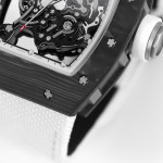 RM055 NTPT Carbon Best Edition Skeleton Dial White Inner Bezel Nylon Strap KUF NH05