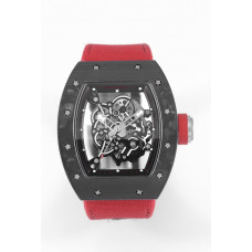 RM055 NTPT Carbon Best Edition Skeleton Dial Red Inner Bezel Nylon Strap KUF NH05